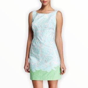 Lilly Pulitzer sand bar blue capricia mini dress 0